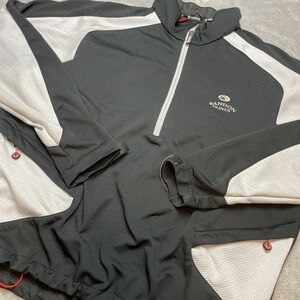 Sunice Mens Hurricane Golf Pullover Bandon Dunes Size M Black Wind Stopper G-Tex